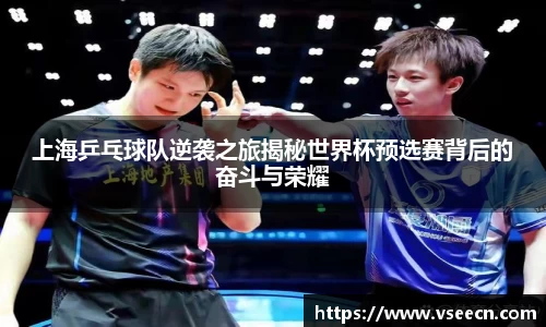 上海乒乓球队逆袭之旅揭秘世界杯预选赛背后的奋斗与荣耀